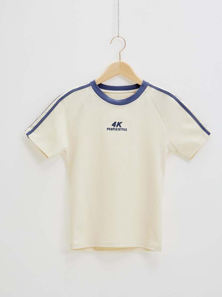 4K　Simple Casual Plain T-Shirt