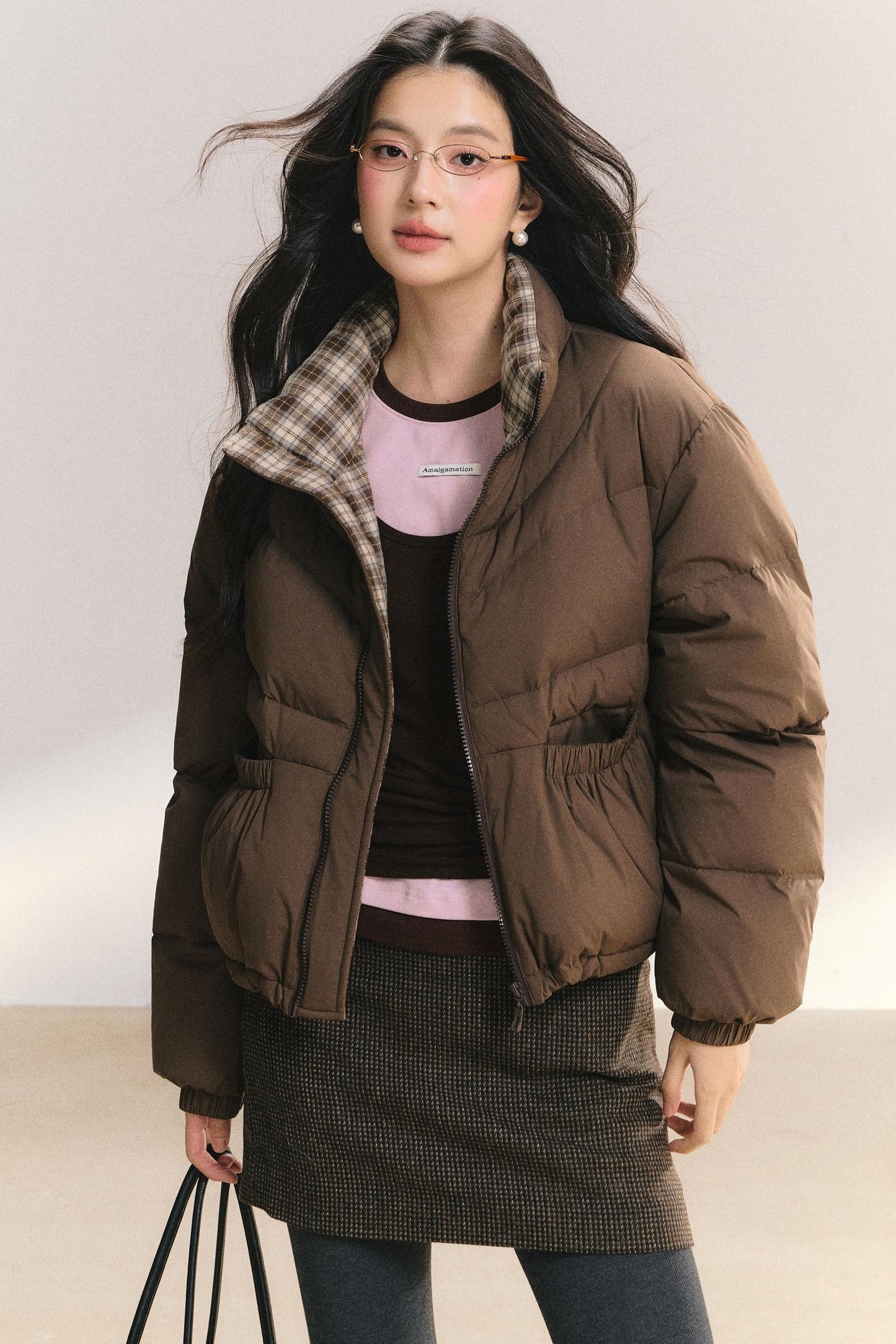 Plaid Frosting Cotton Jacket