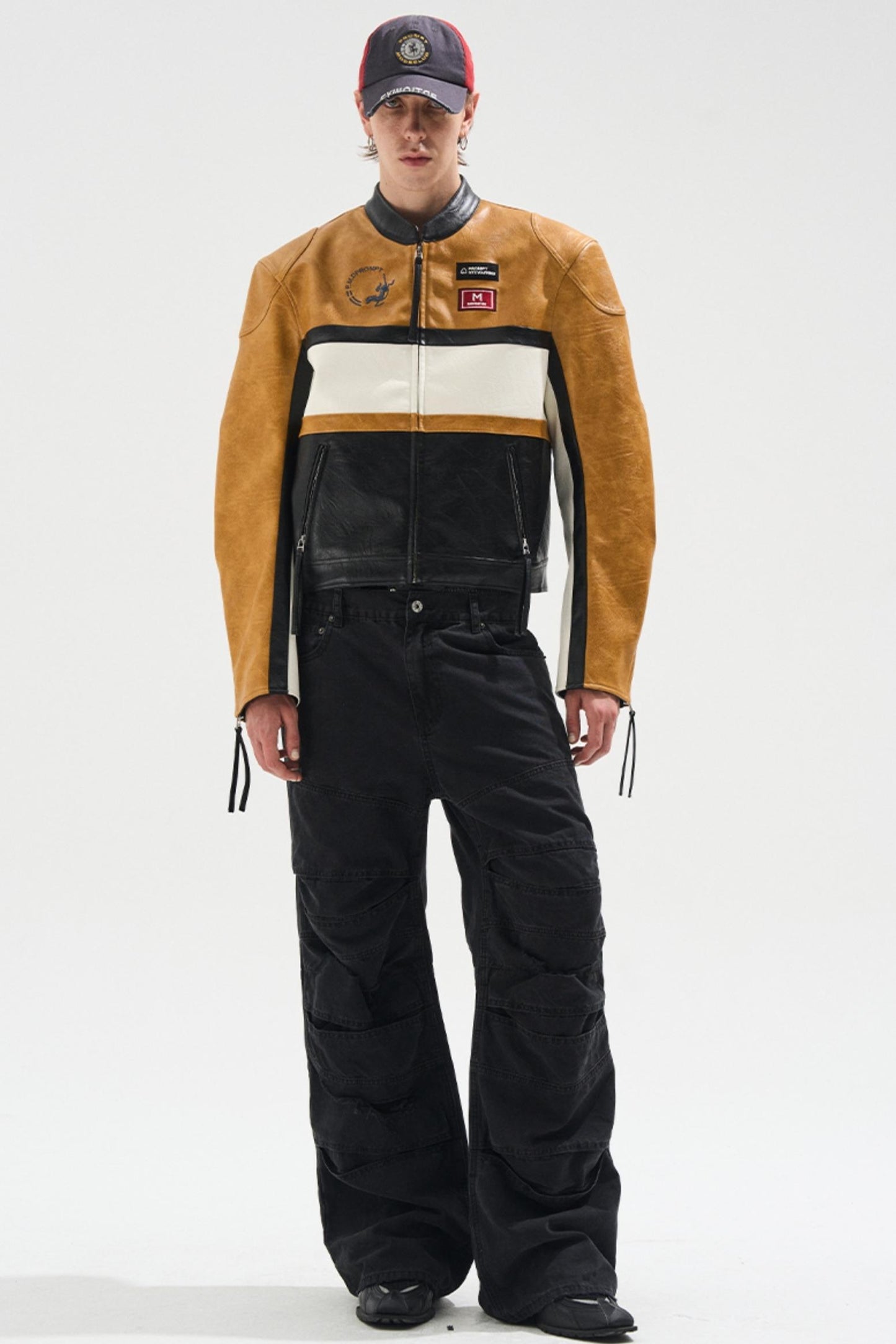 Layered Split Dirty Jeans