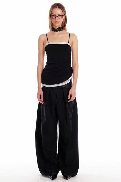 Pleated Lace Camisole