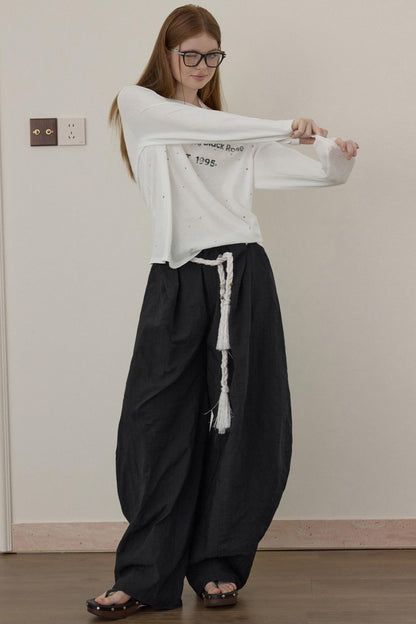 Lazy Retro Loose Casual Pants