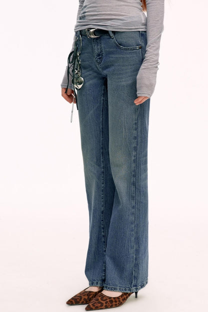 Classic Fit Loose Denim Pants