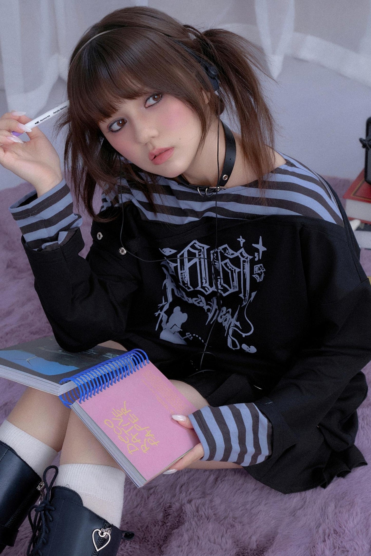 Spirit Striped Long-Sleeved T-Shirt