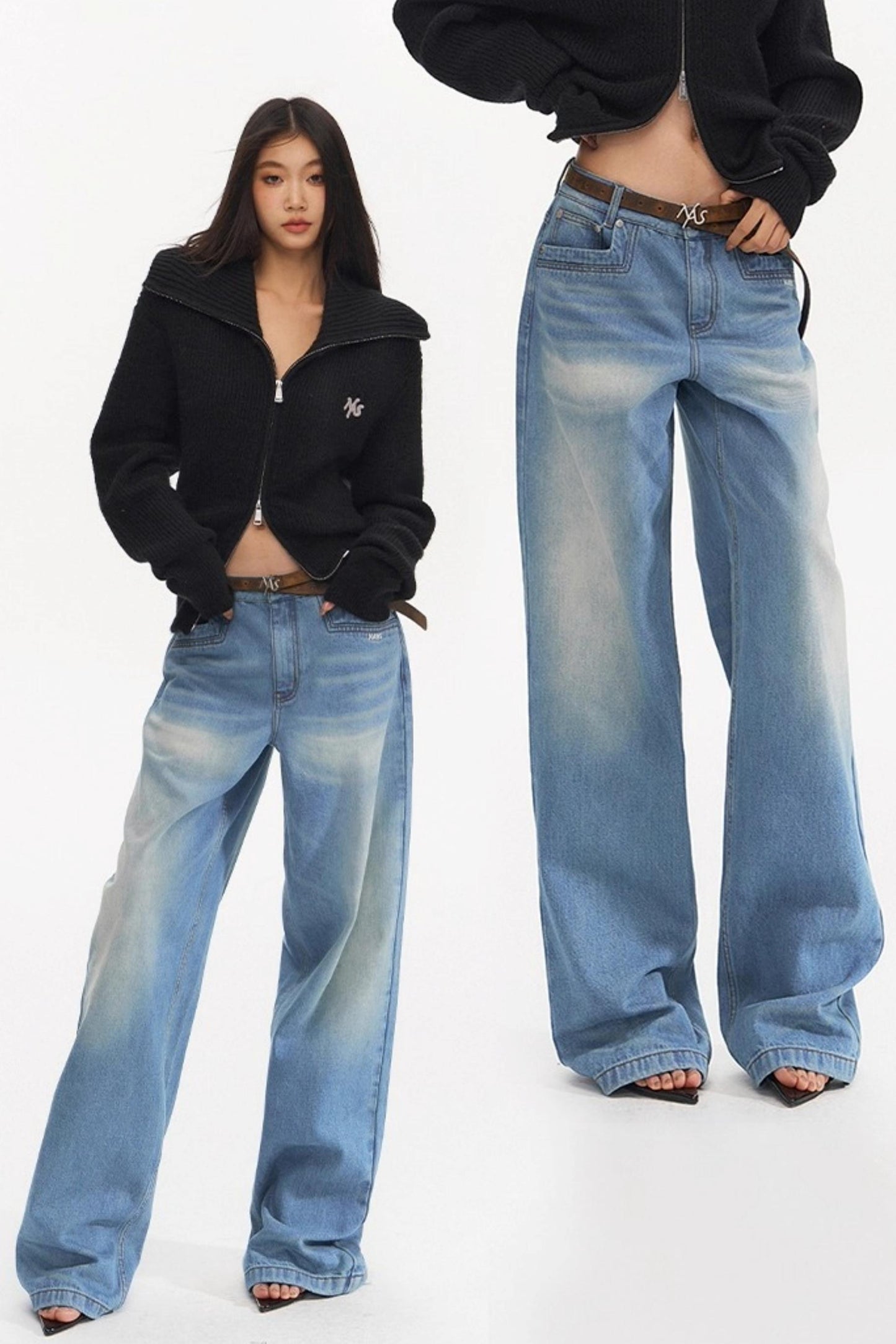 High-Line Logo Leather Belt