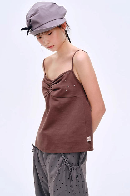 Versatile Dark Coffee-Colored Camisole