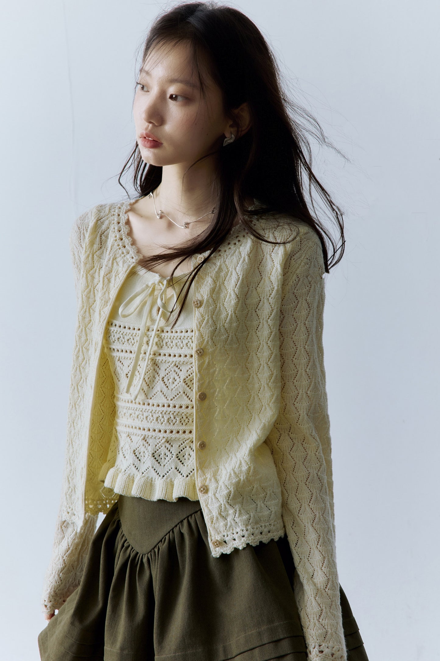 Heartfelt Crochet Woolen Vest Set-Up