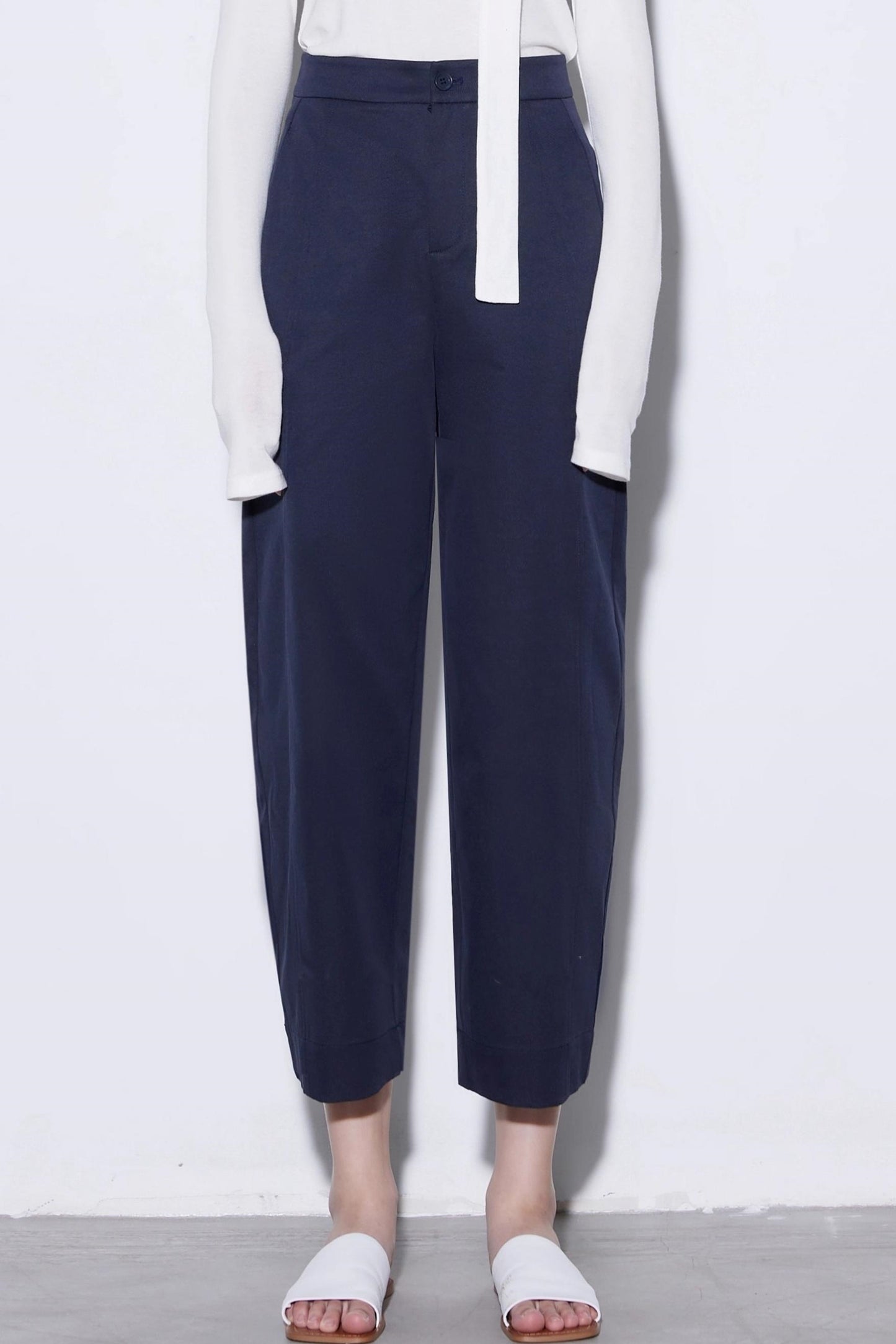 Slimming High-Waisted Wide-Leg Pants