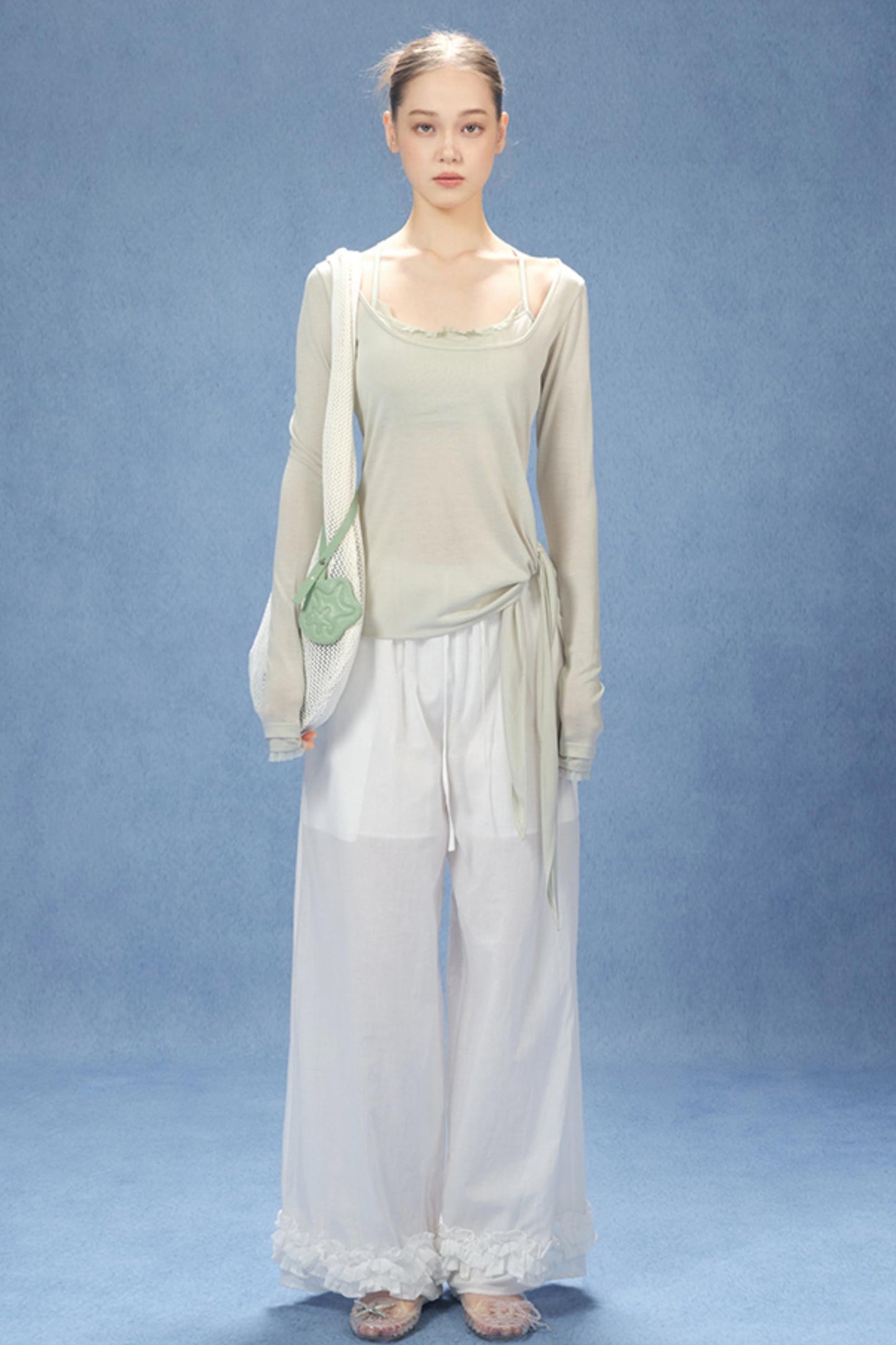 Chic U-Neck Corset Top Set