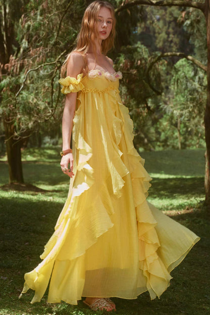 Vintage Tencel Rose Dress