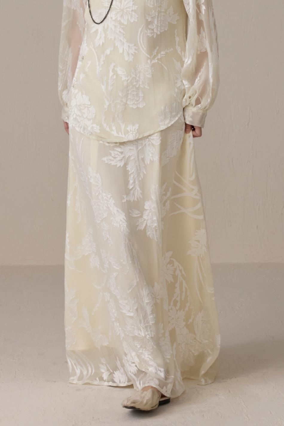 Chinoiserie Elegant Long Skirt