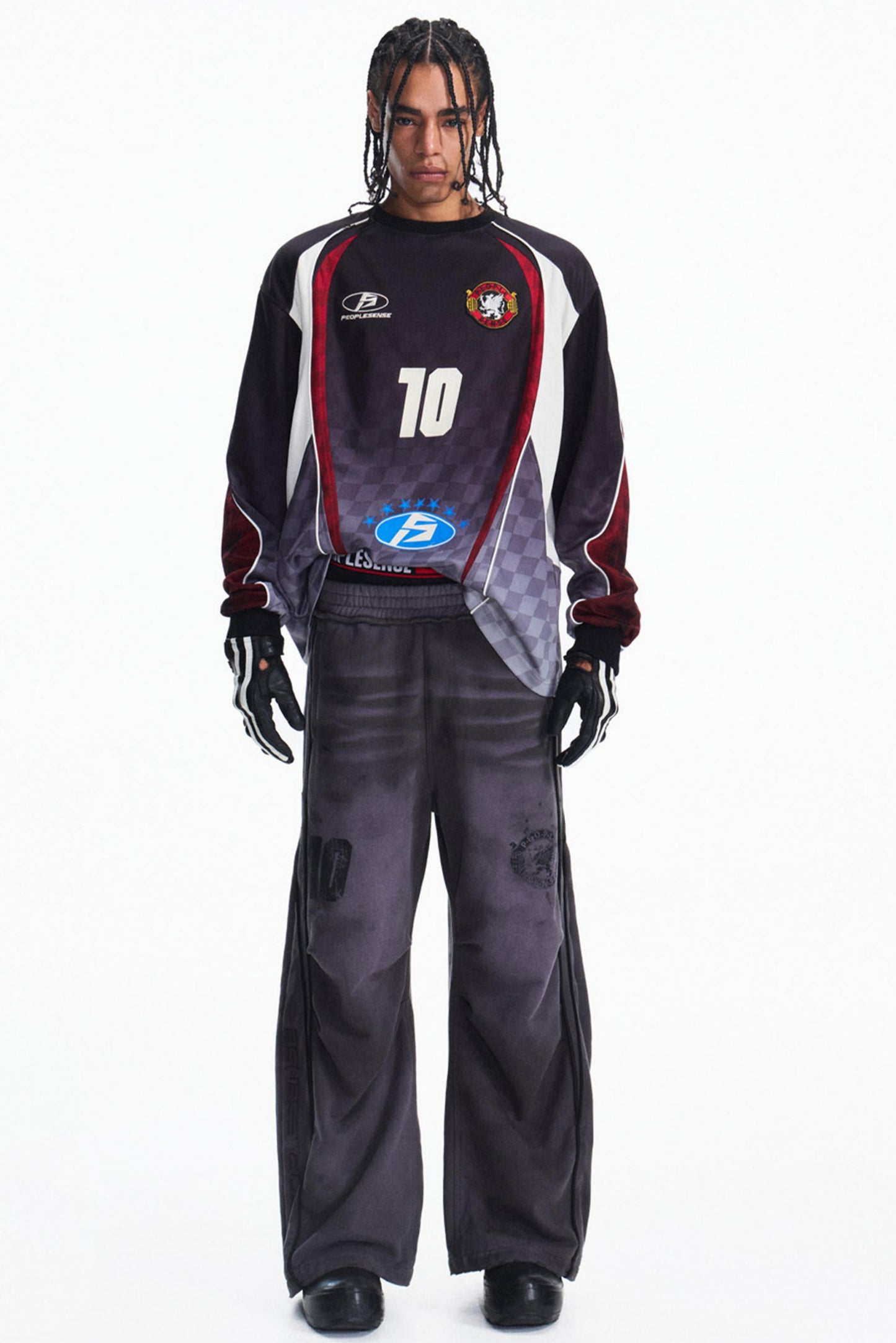 Racing Check Long Sleeve T-Shirt