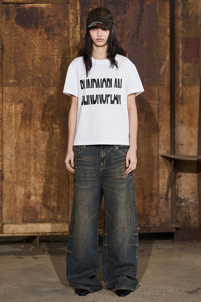 Reflect Print Cotton T-Shirt