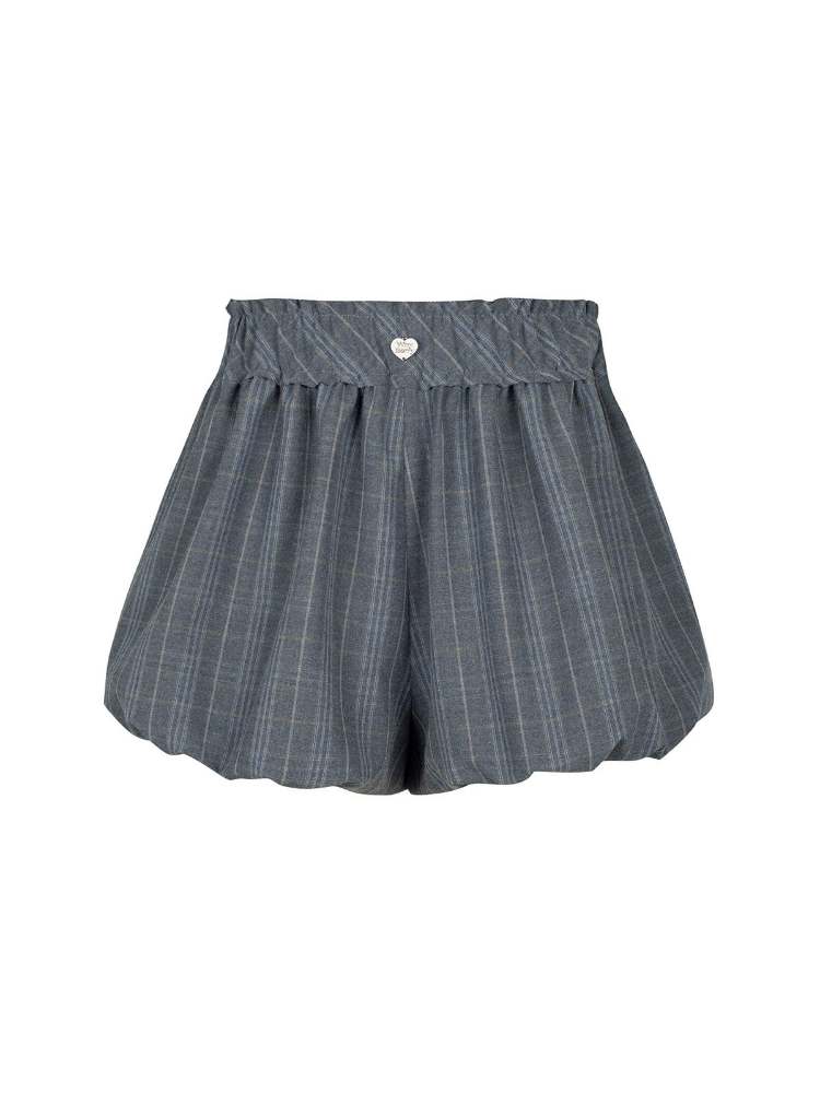 Campus Girl Style Plaid Bud Culottes