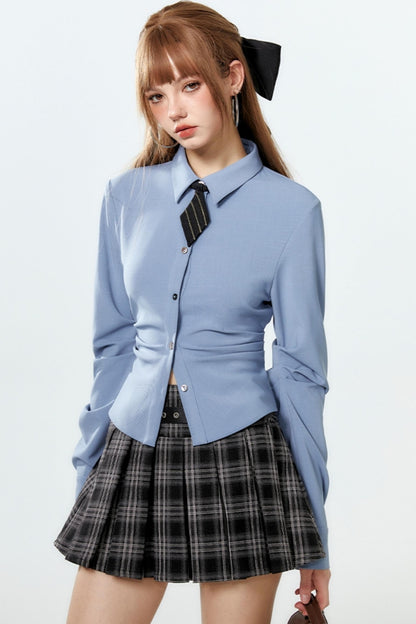 Pleat Diamond Shirt