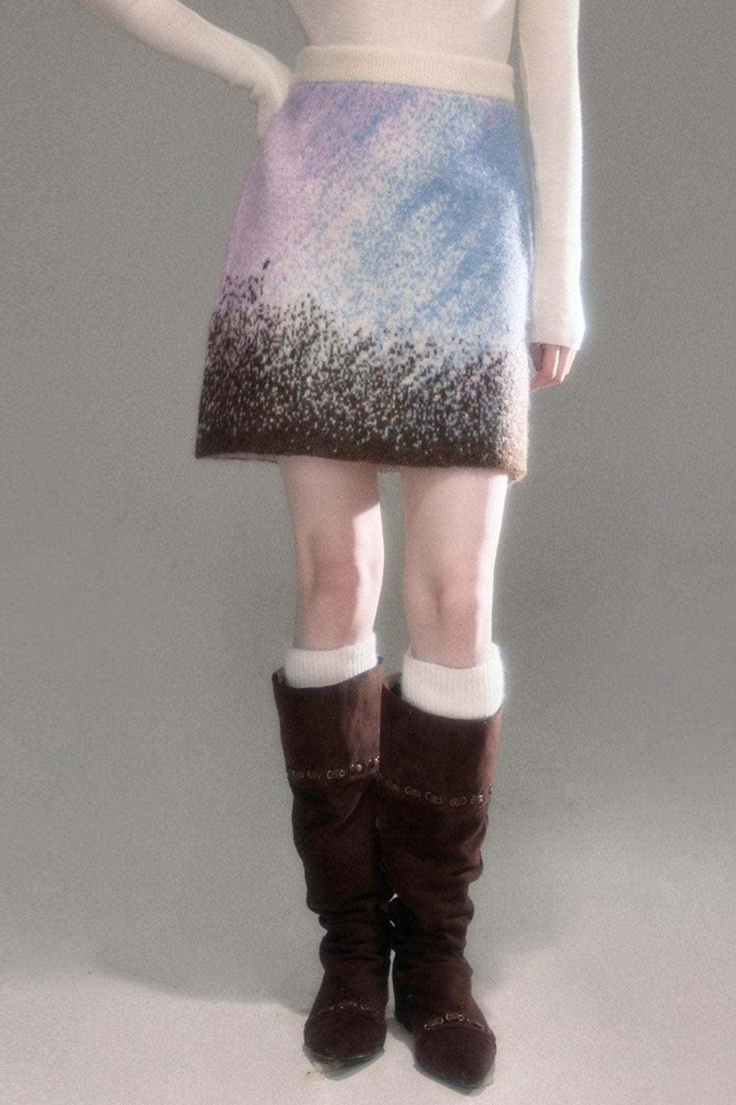 Gradient Wool Blend Winter Set-Up