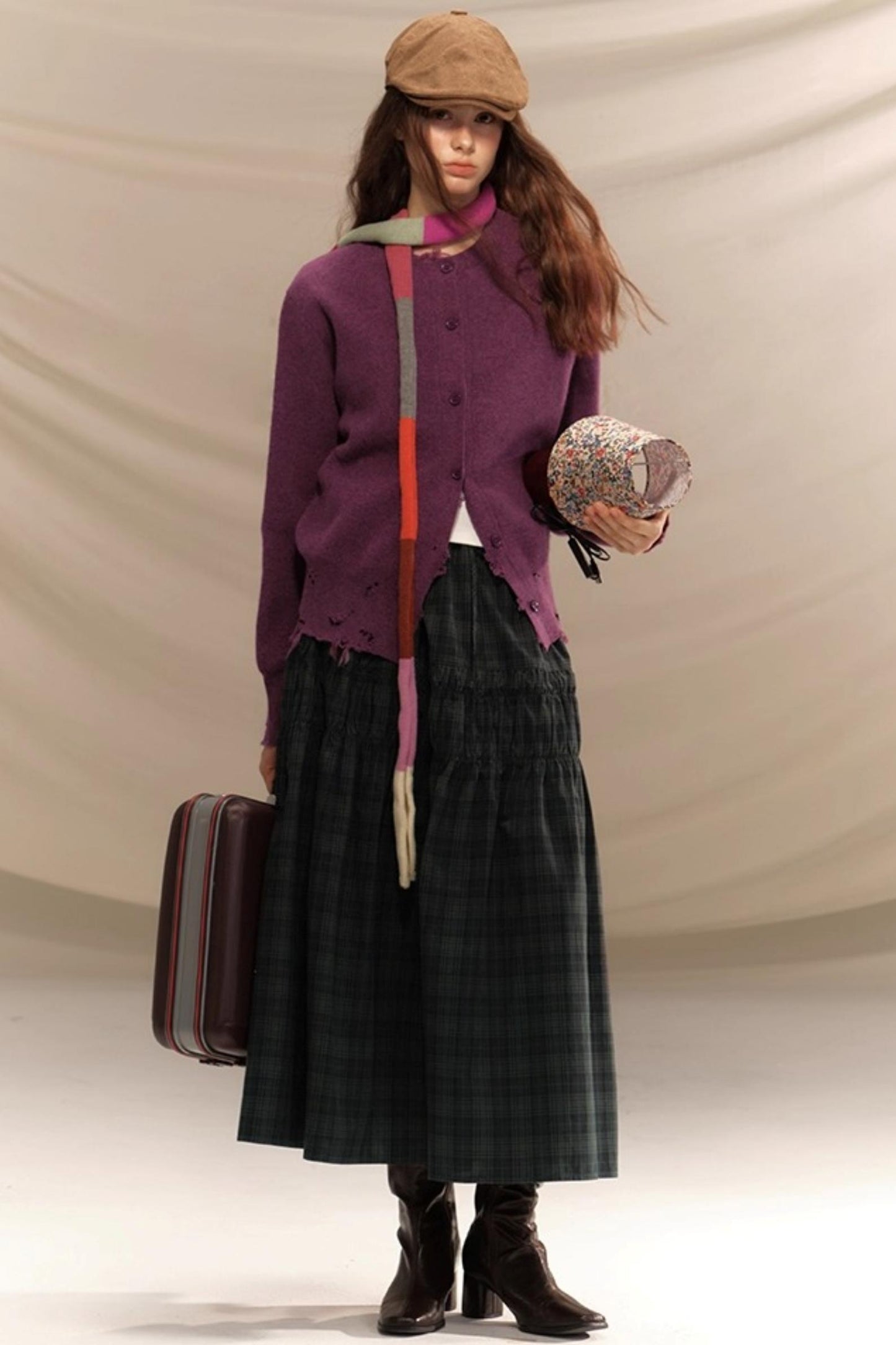 Merino Wool Nail Beads Cardigan