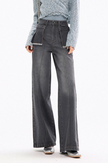 Early Spring Pine Gray Jeans