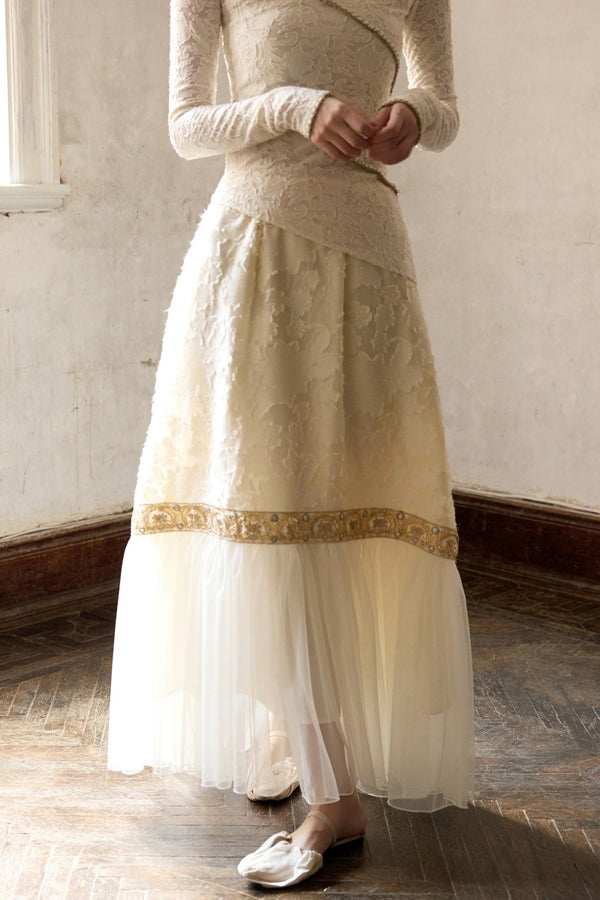 Cut Flower Mesh Skirt