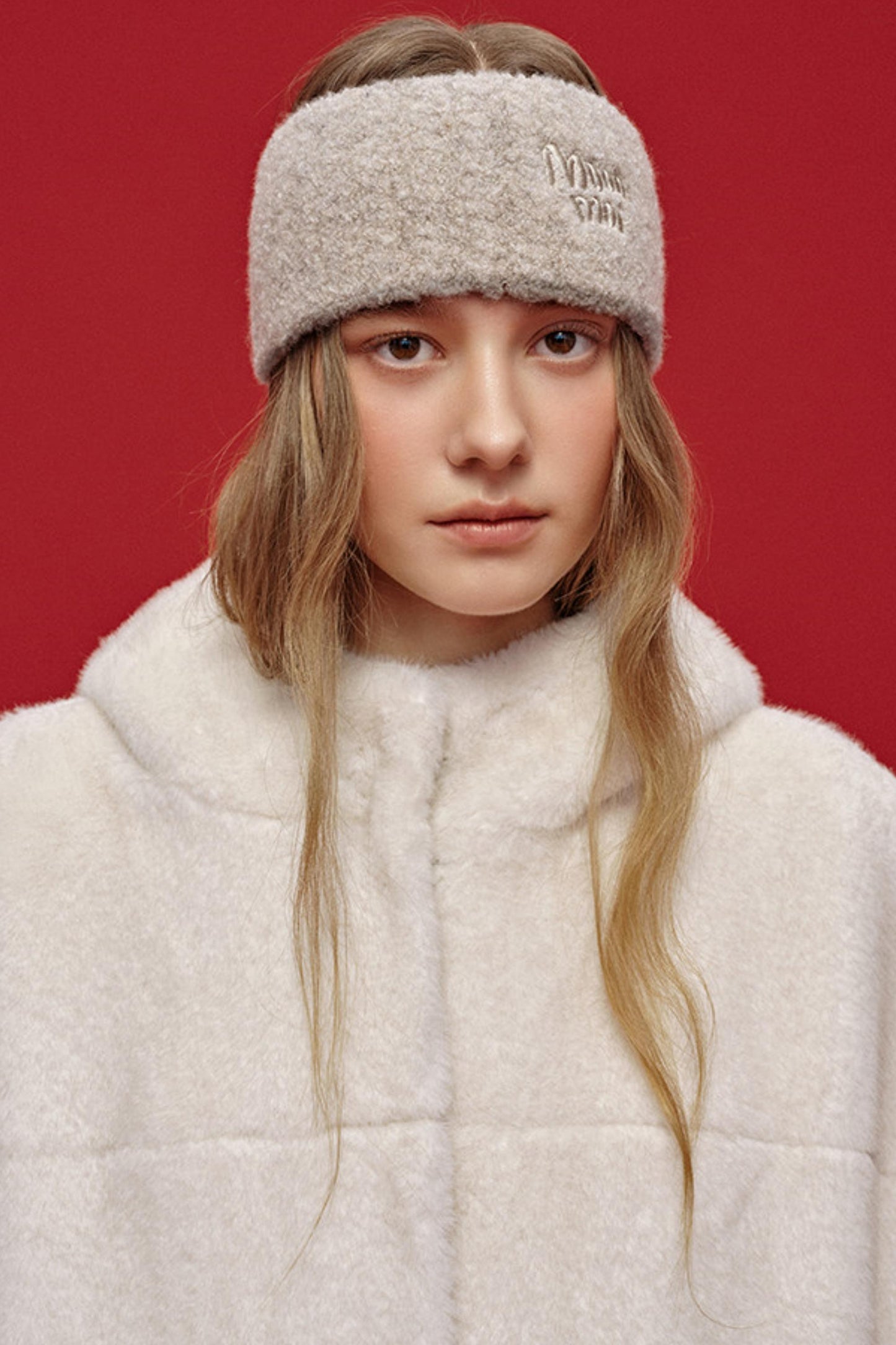 Letter Jacquard Wool Headband