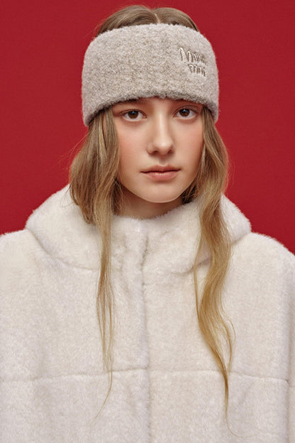 Letter Jacquard Wool Headband