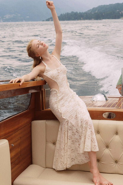 Heartbeat Mermaid Lace Maxi Dress