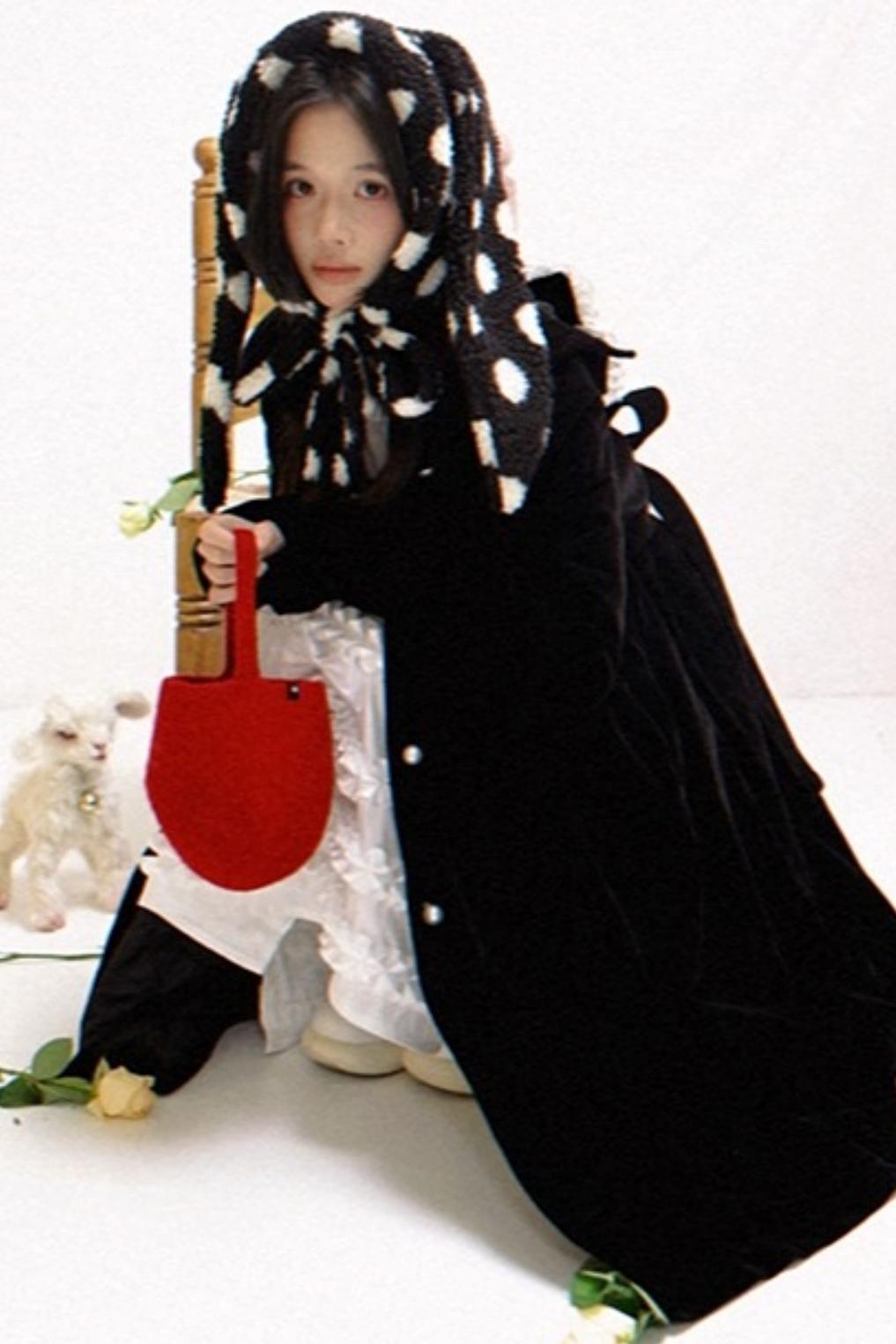 Happy Polka Dot Rabbit Ears Bow Hat