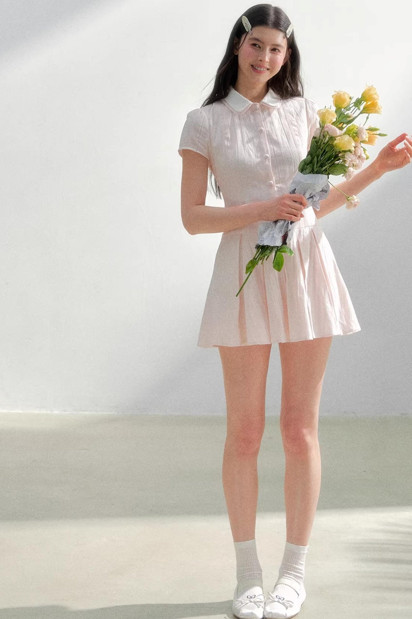 Retro College Shirt Dress