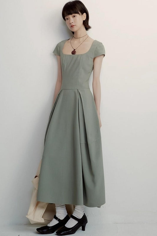 Vintage Pleated Cocoon Dress