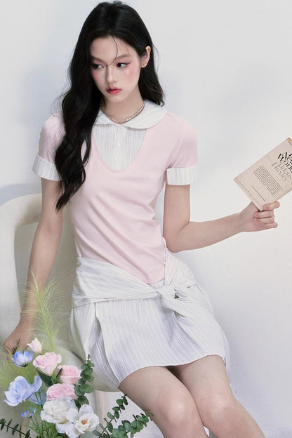 Chic Lycra Two-Piece Dress