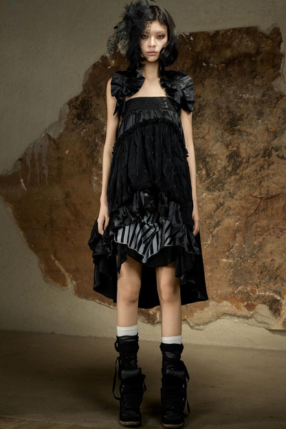 Asymmetrical Retro Tube Skirt