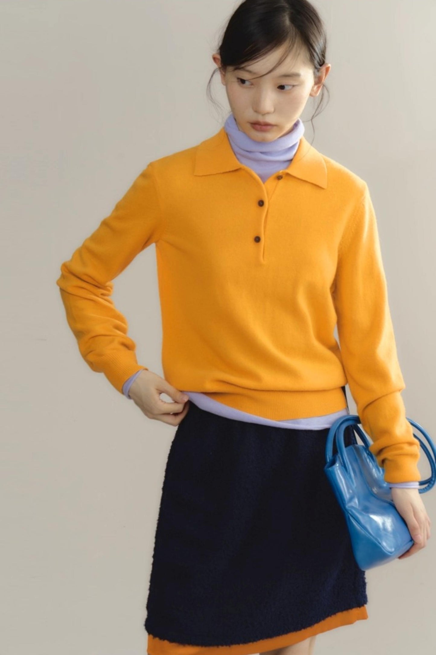 Niche Wool Polo Sweater
