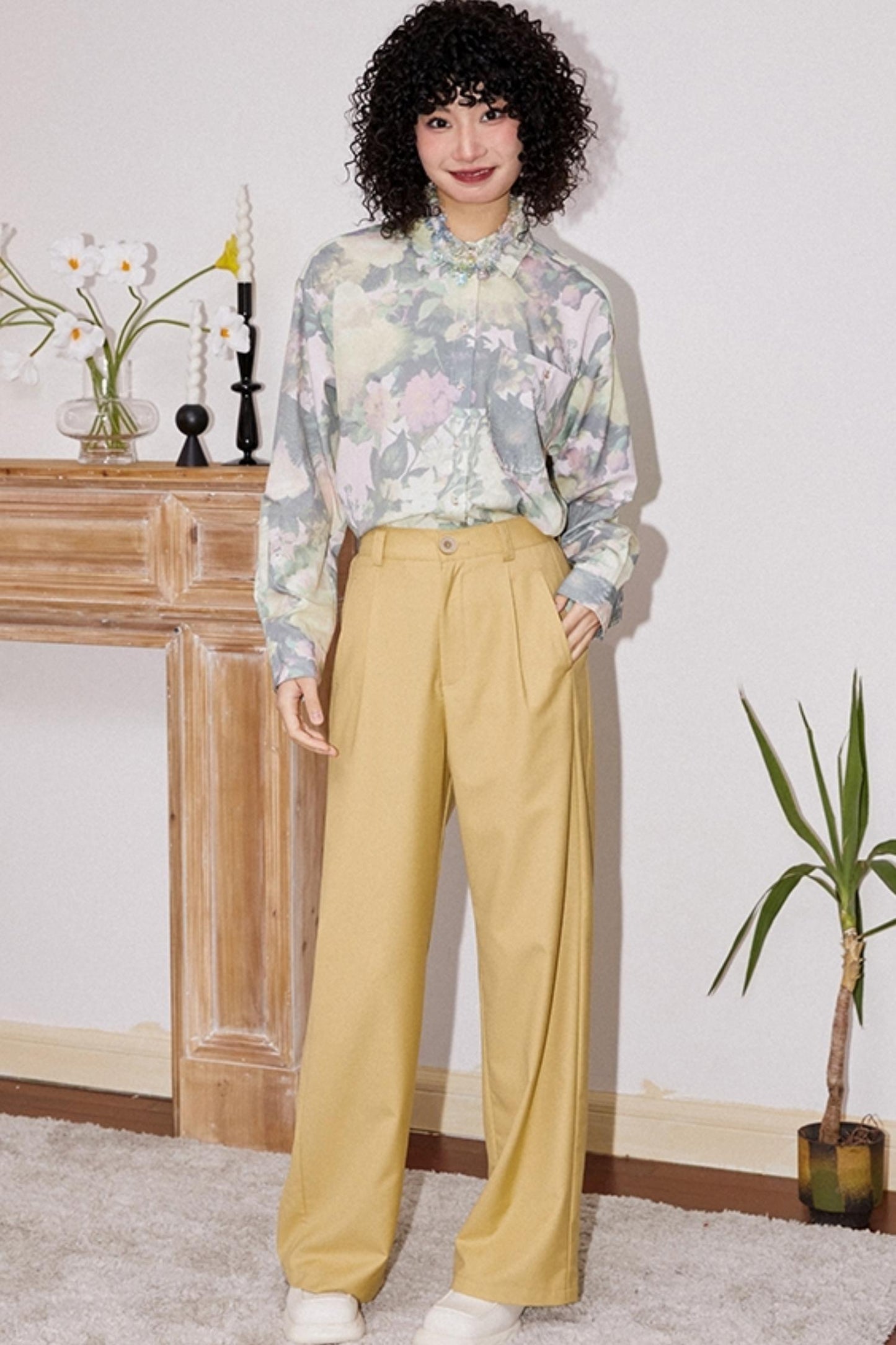 Hazy Floral Spring Shirt