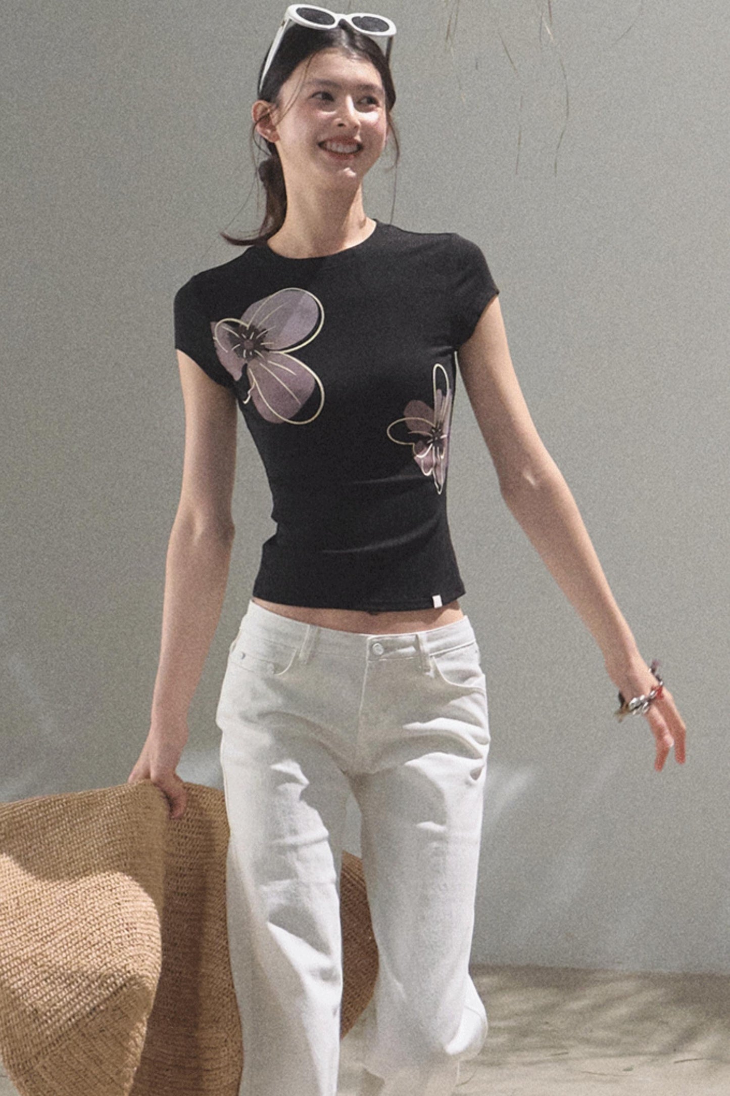 Begonia Bloom Slim Fit T-Shirt