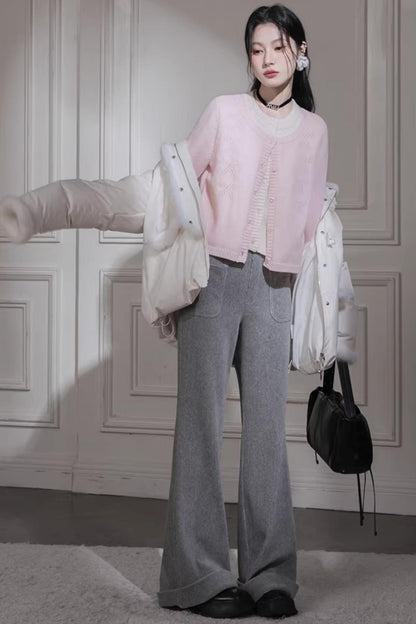 Peach Milkshake Wool Cardigan