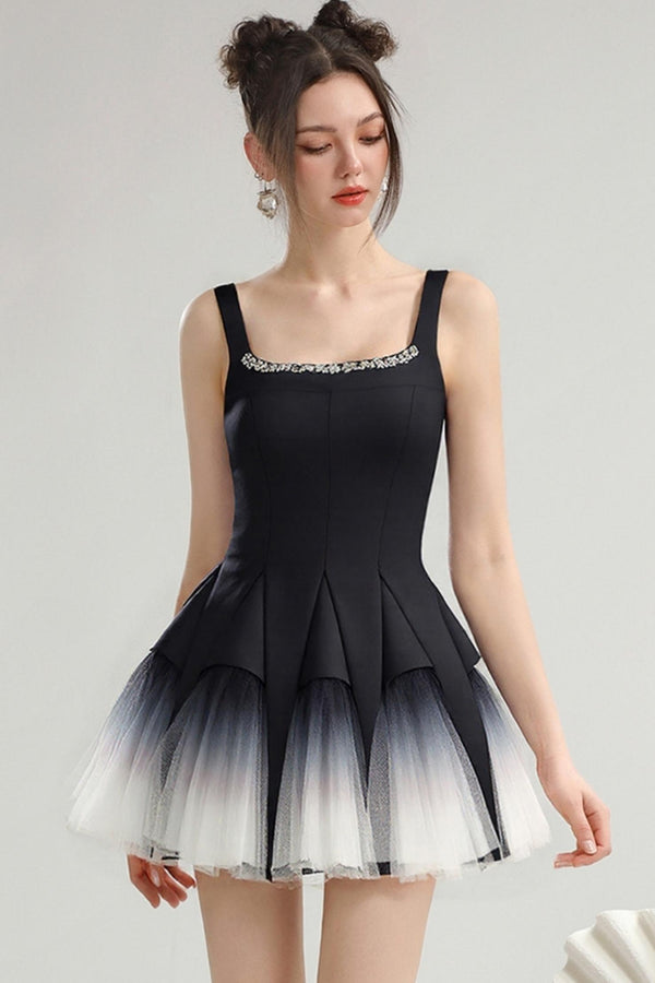 Chic Slim Fit Ombre Princess Dress