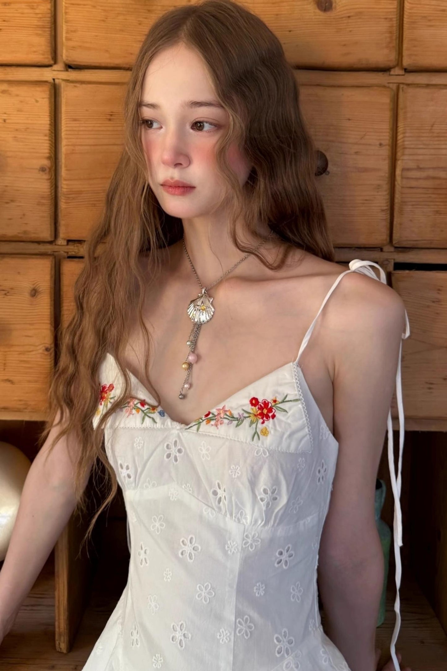 Floral V-Neck Halter A-Line Dress