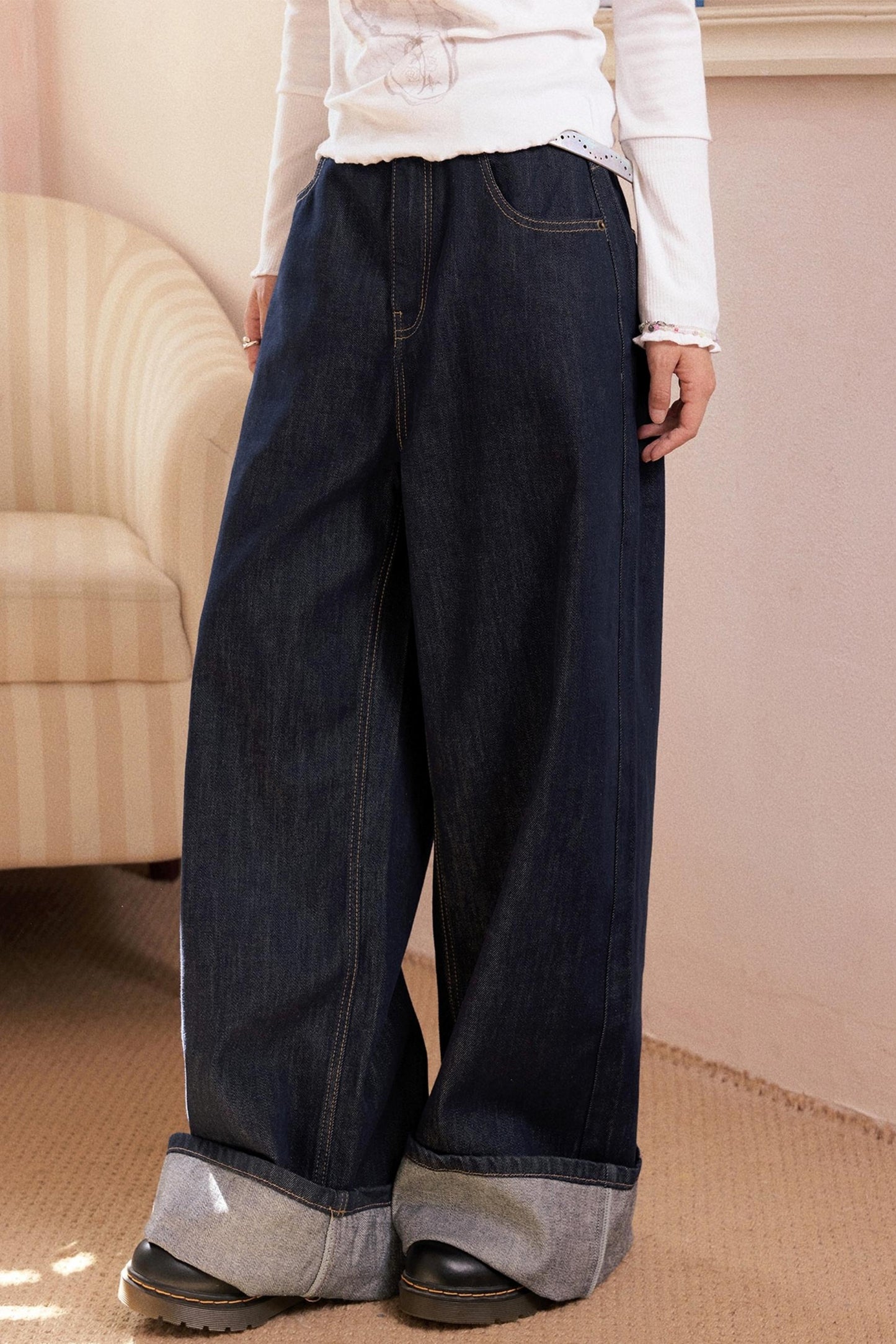 Disorder Loose Wide-leg Jeans