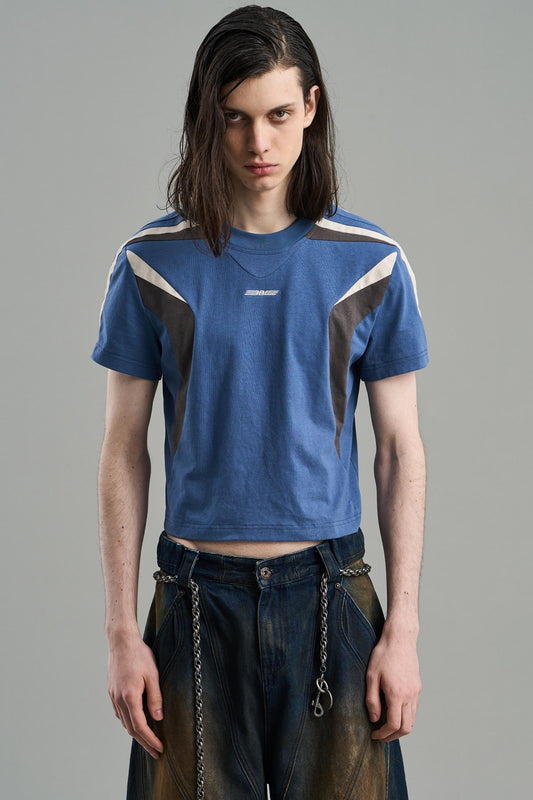 Embroidered Colorblock Tee