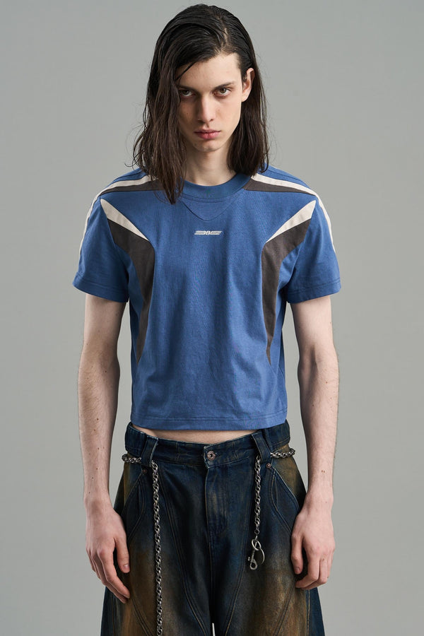 Embroidered Colorblock Tee