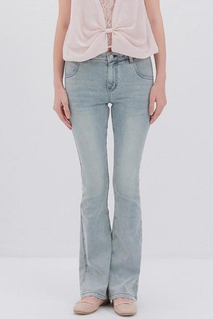 Sunshine Washed Bootcut Jeans
