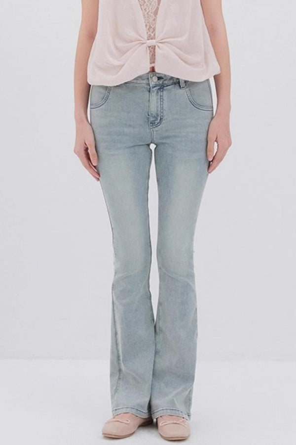 Sunshine Washed Bootcut Jeans
