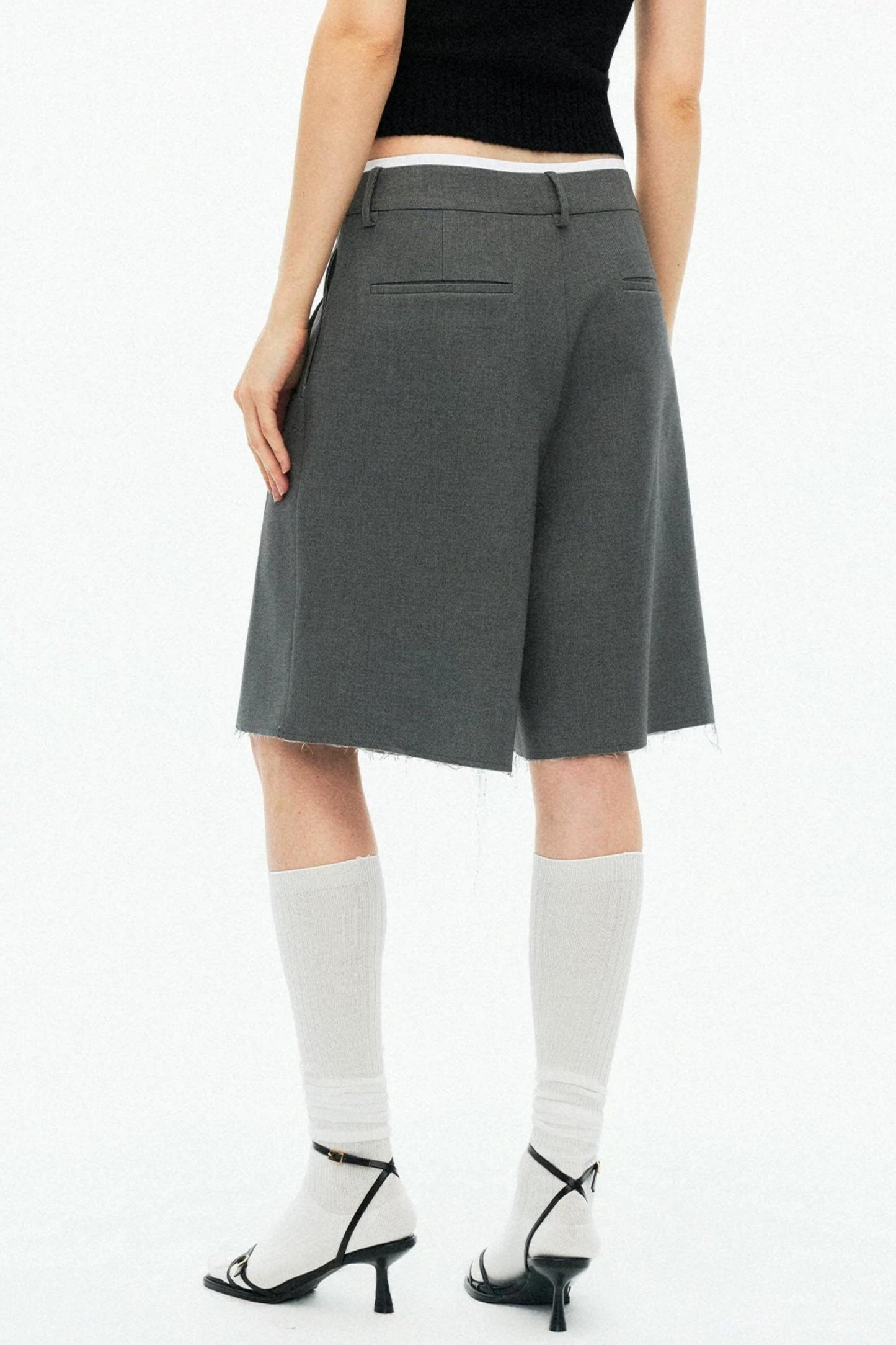 Tencel Wool Pleated Pants