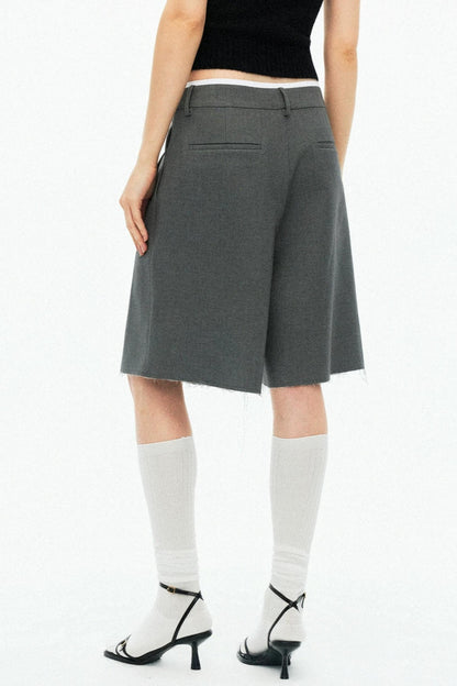 Tencel Wool Pleated Pants