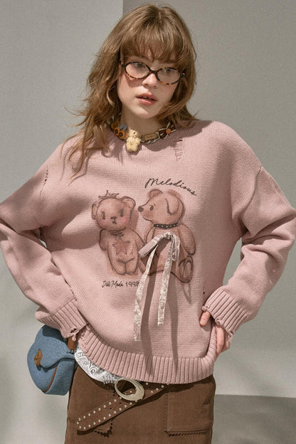 Bear Knitted Sweater