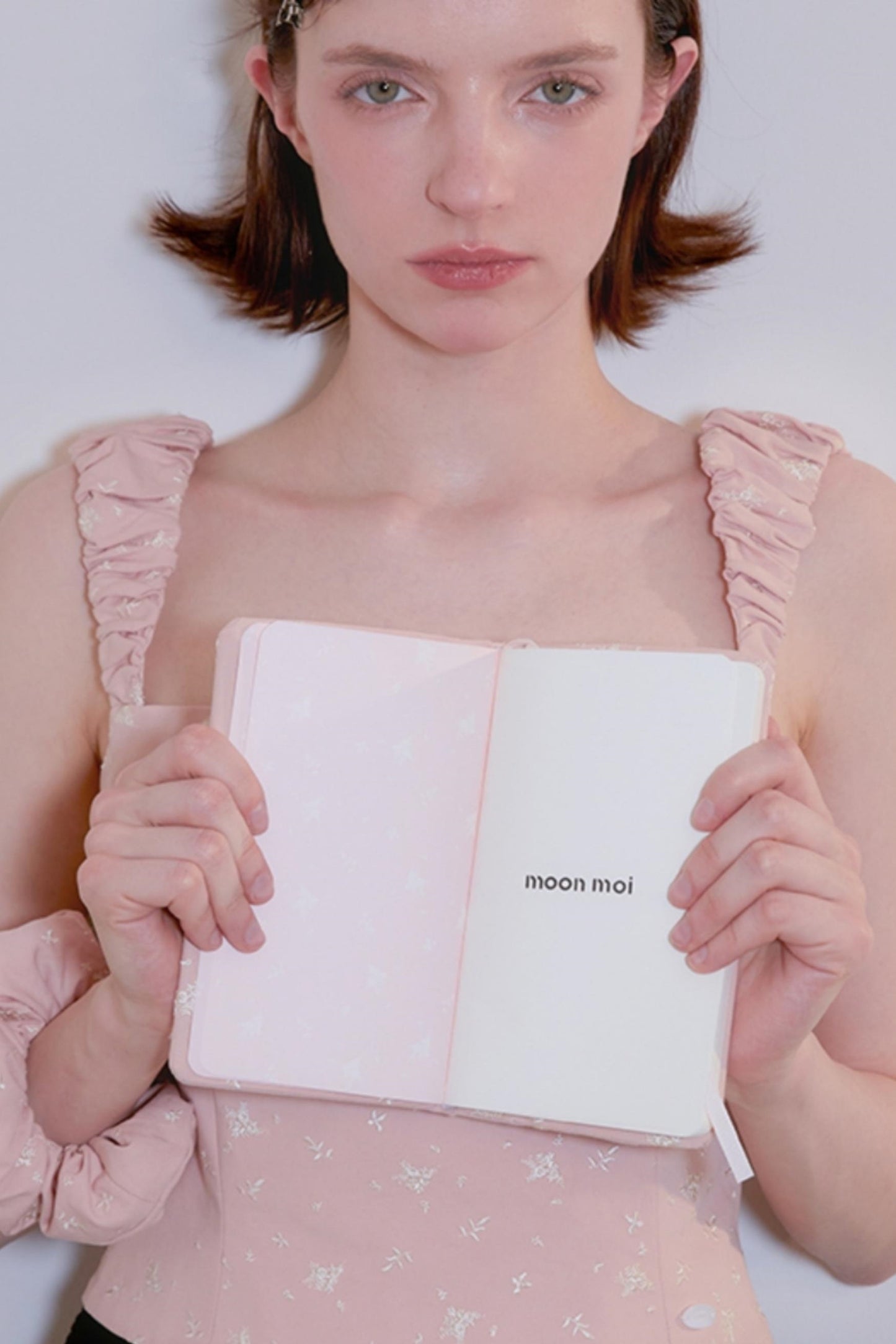 Handmade Rose Stitch Fabric Journal Notebook