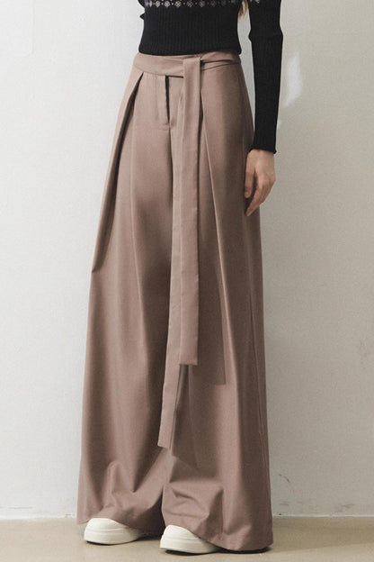 Mint Vintage Loose Lace-up Pants