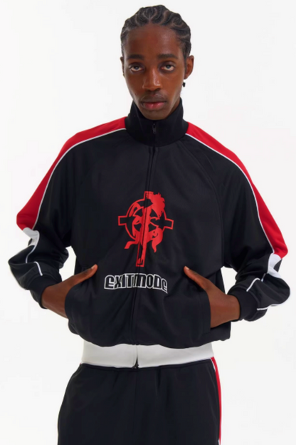 Bedruckte Pferde-Sportjacke