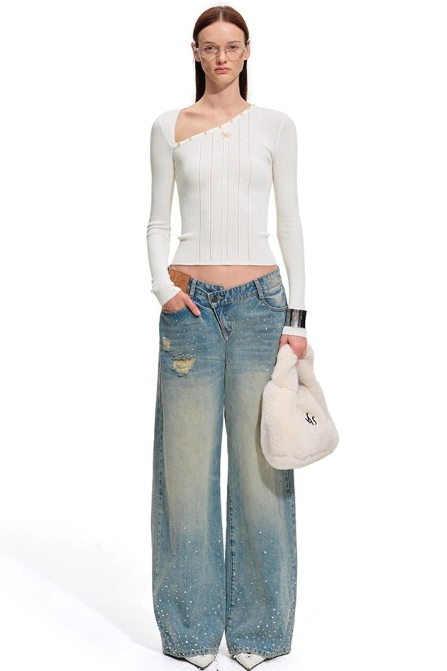 Pit Striped Long Sleeve Top