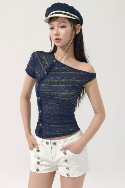 Lace Off-Shoulder Top