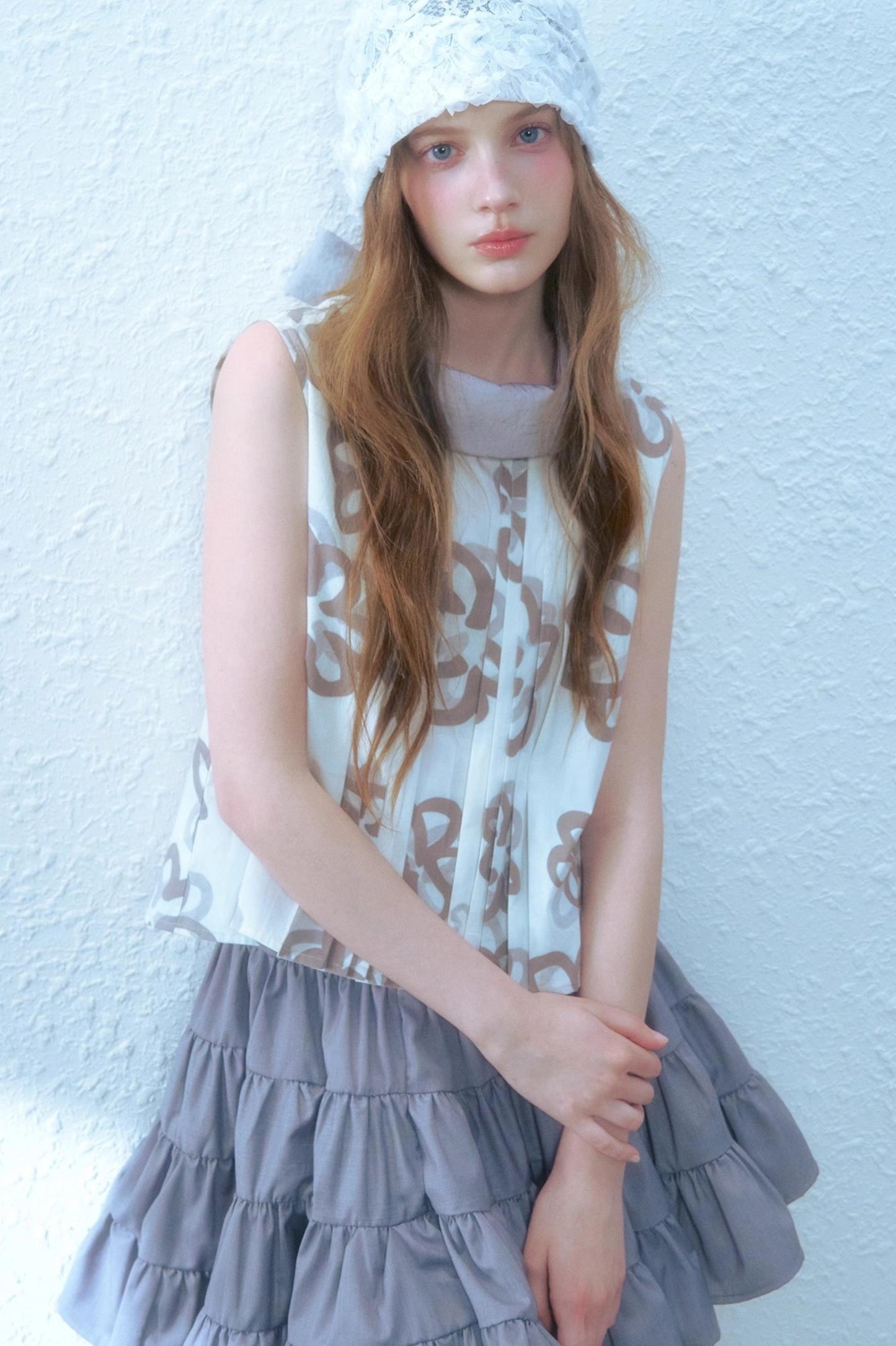 Floral Bow Back Blouse